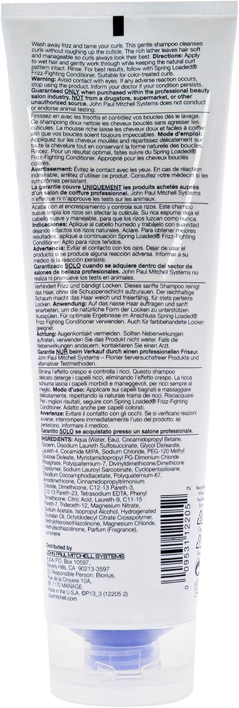 Paul Mitchell Spring Loaded Frizz Fighting Shampoo, 250Ml image number 1