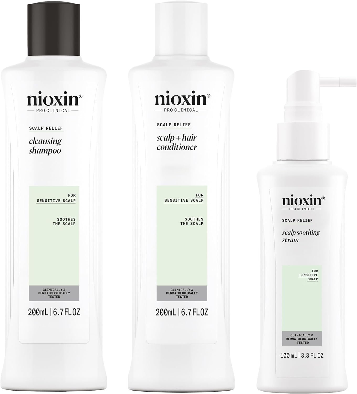 Nioxin Scalp Relief System - Hair Products for Sensitive, Itchy Scalp - Includes Shampoo, Conditioner and Serum (Packaging May Vary) image number 5