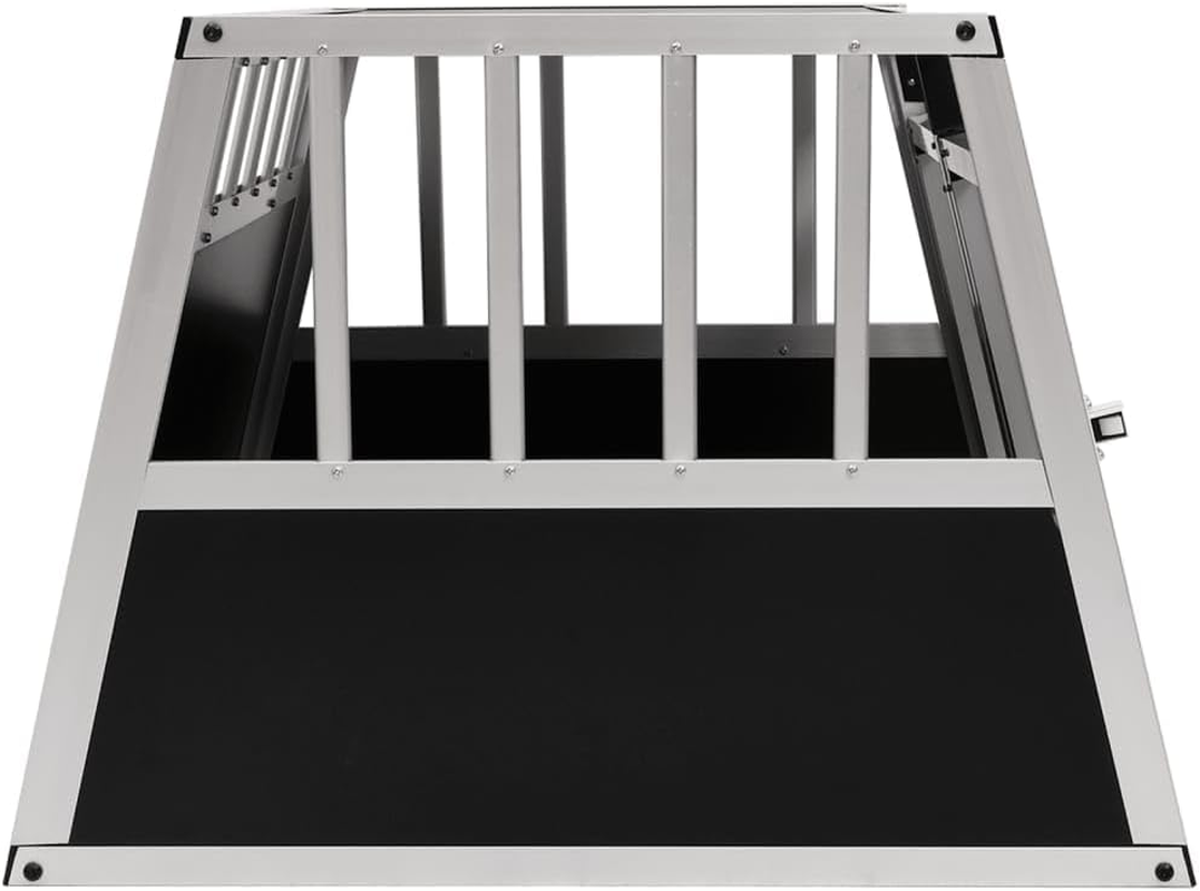Dog Cage with Double Door 89X69X50 Cm Pet Crate Indoor Outdoor Kennel Heavy Duty