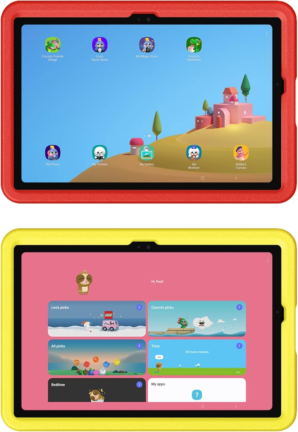 Samsung Galaxy Tab A9+ Kids Edition 11&rdquo; 64GB Wifi Android Tablet, Long Battery Life, Expandable Storage, Slim & Lightweight, Kid-Friendly Durable Puffy Cover, US Version, Red