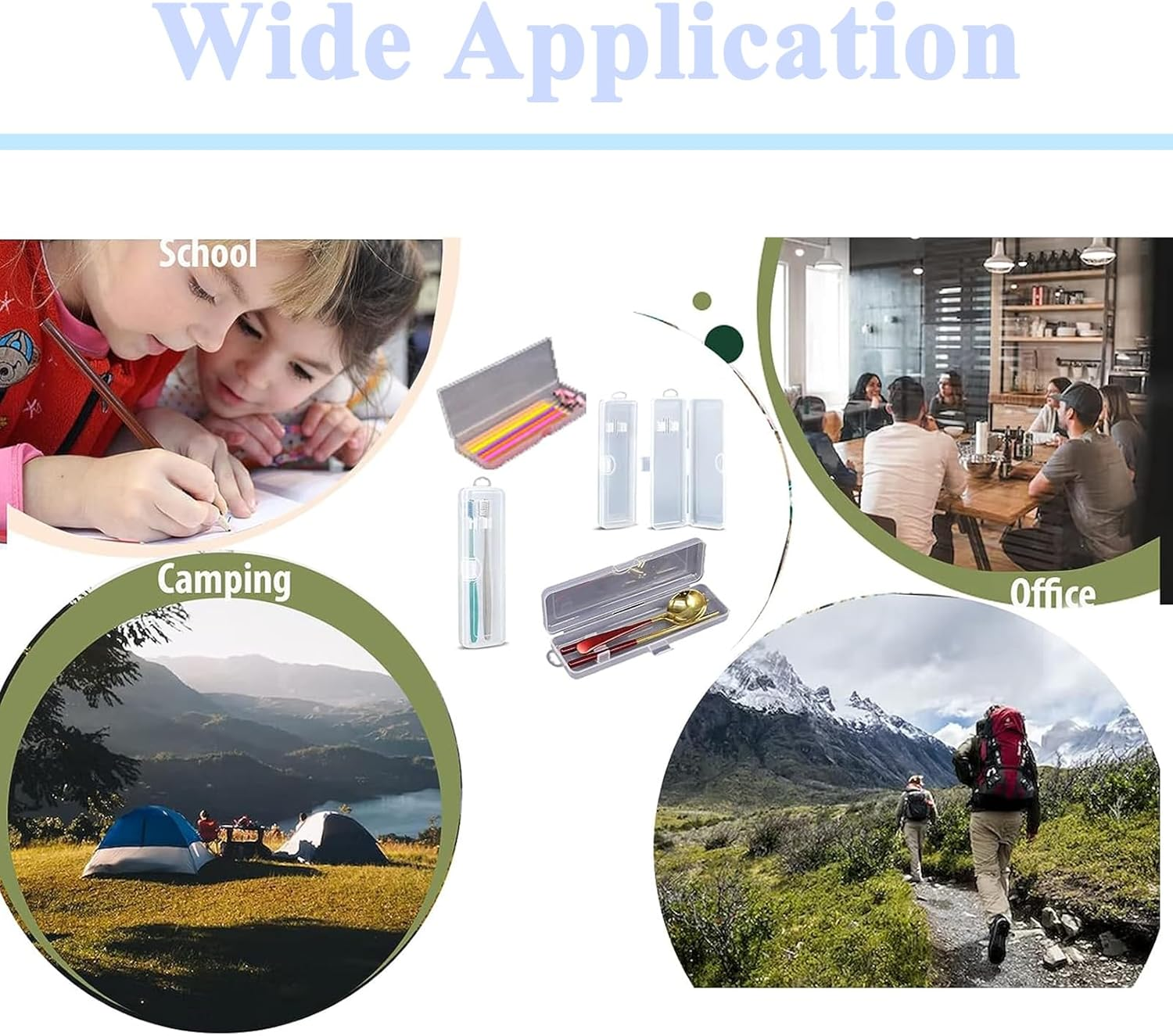 Travel Size Toothbrush Case Holder - Portable Clear Toothbrush and Toothpaste Storage Container Hard Upgraded Plastic Transparent Toothbrush Carrying Box for Traveling 2 Pack image number 1