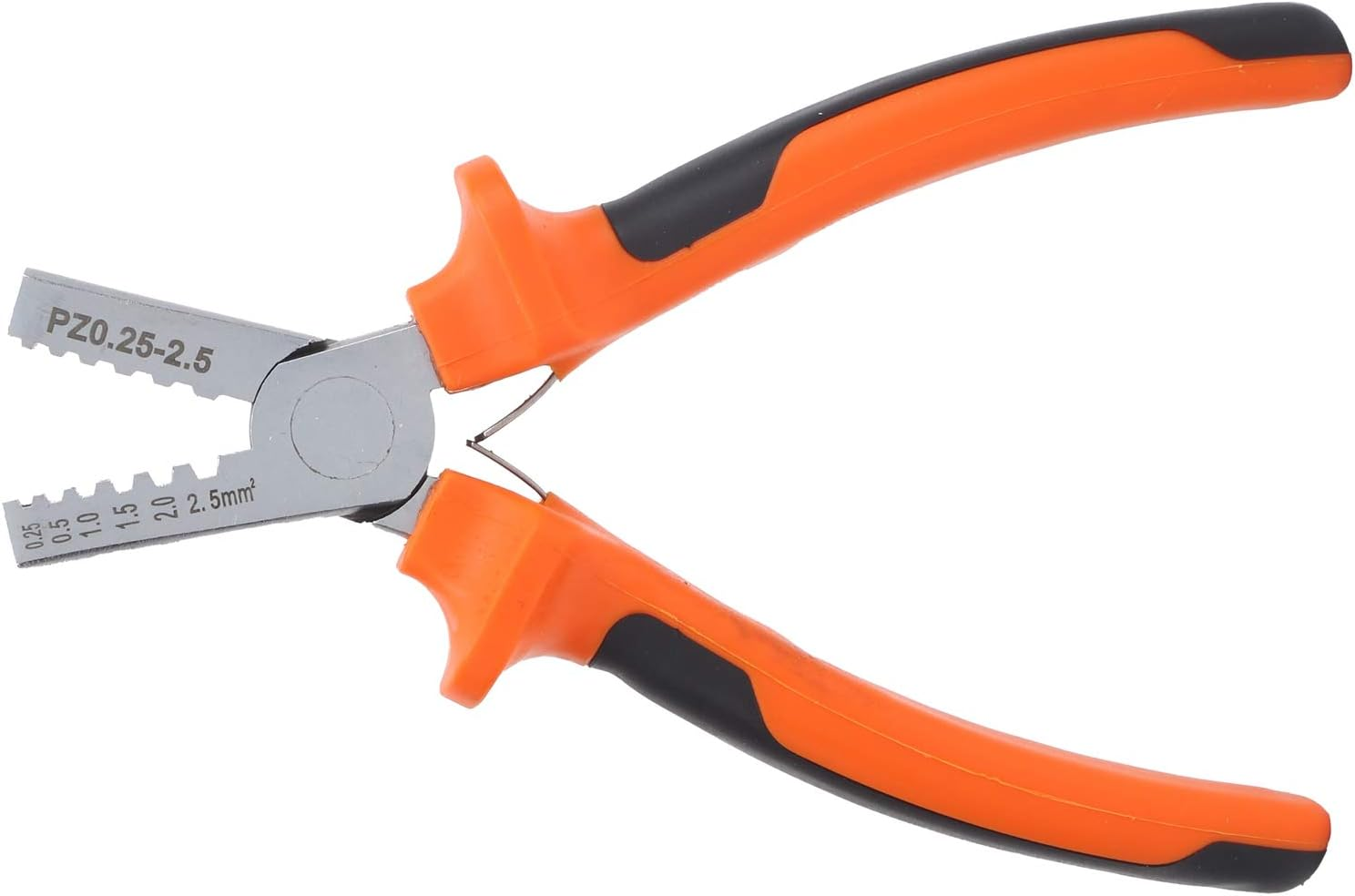 Piccola Pinza a Crimpare in Stile Tedesco a Due Colori, Pinza Spelafili Multiutensile PZ0.25‑2.5A, Utilizzata per Tagliare, Spellare E Avvolgere image number 6