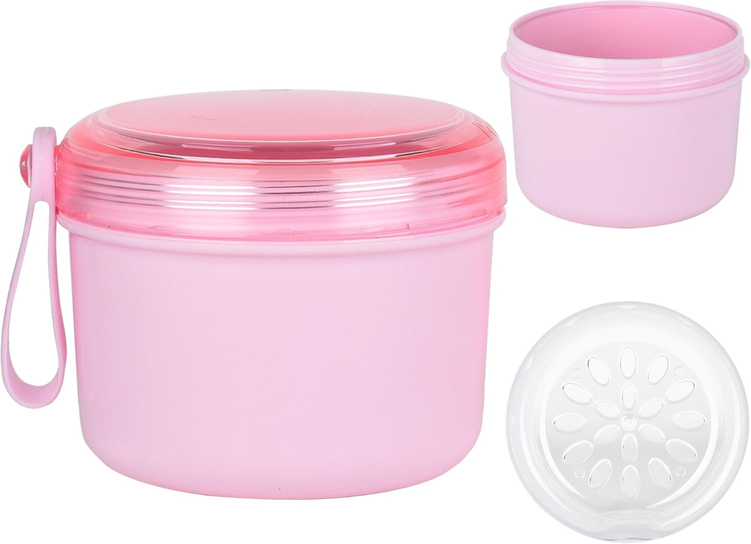 DIDATOOL Denture Bath Case, No-Leak Denture Cup, Large Capacity Denture Box, Portable Storage for All Types of Dentures Orthodontic Appliances, Perfect for Traveling and Daily Use