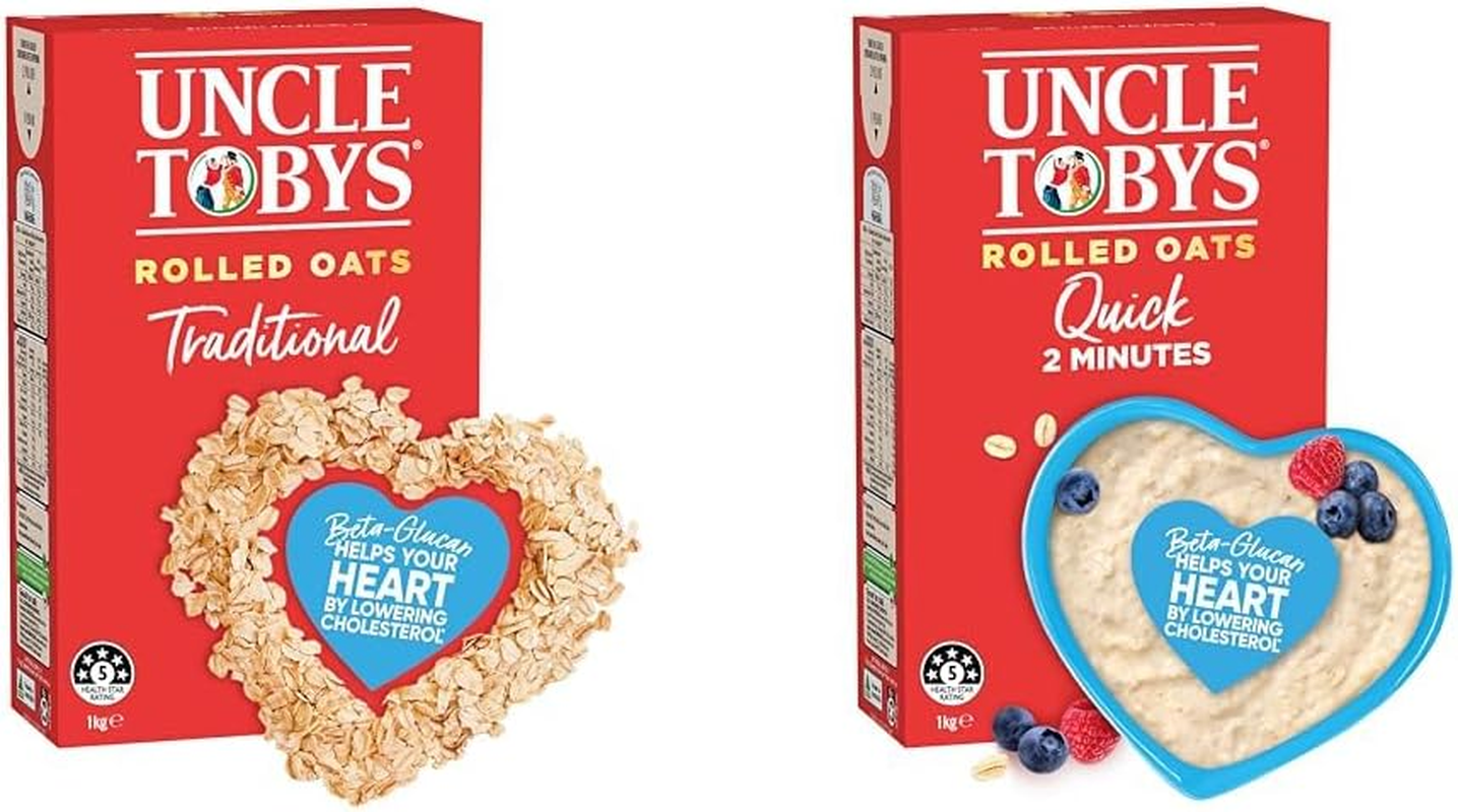 UNCLE TOBYS Classic Oats Bundle - Traditional & Quick Pack