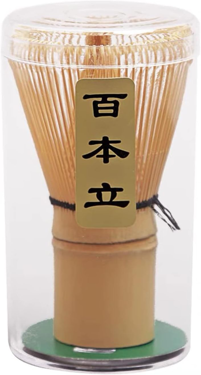 Handcrafted Golden Bamboo Matcha Whisk, Traditional Japanese Chasen Matcha Stirrer (Bamboo)