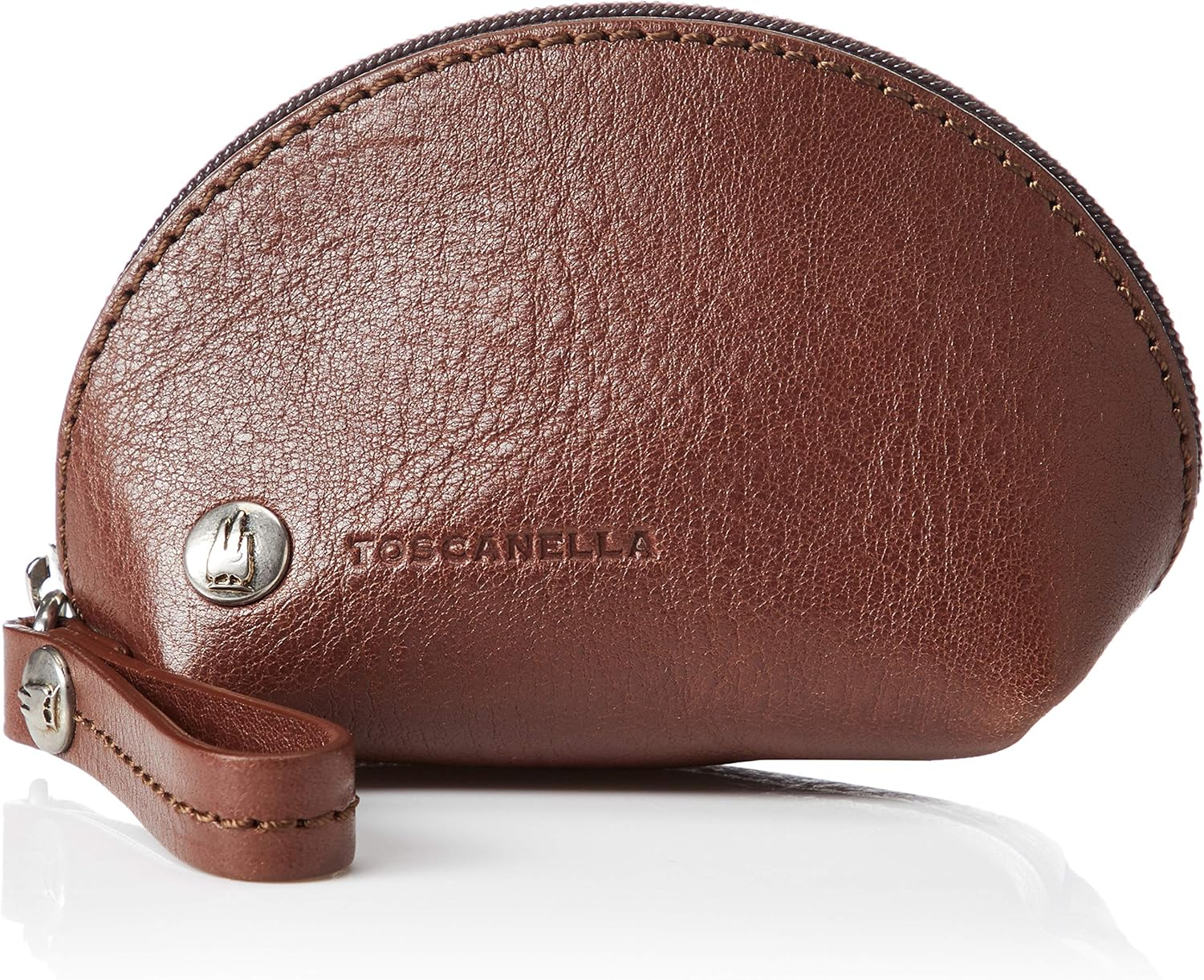 Tuscanera 644-VA Vachetta Leather Mini Mini Half Moon Pouch, XS