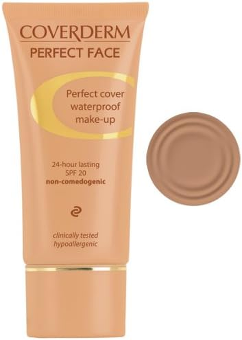 Coverderm Perfect Face Concealing Foundation 4, 1 Ounce