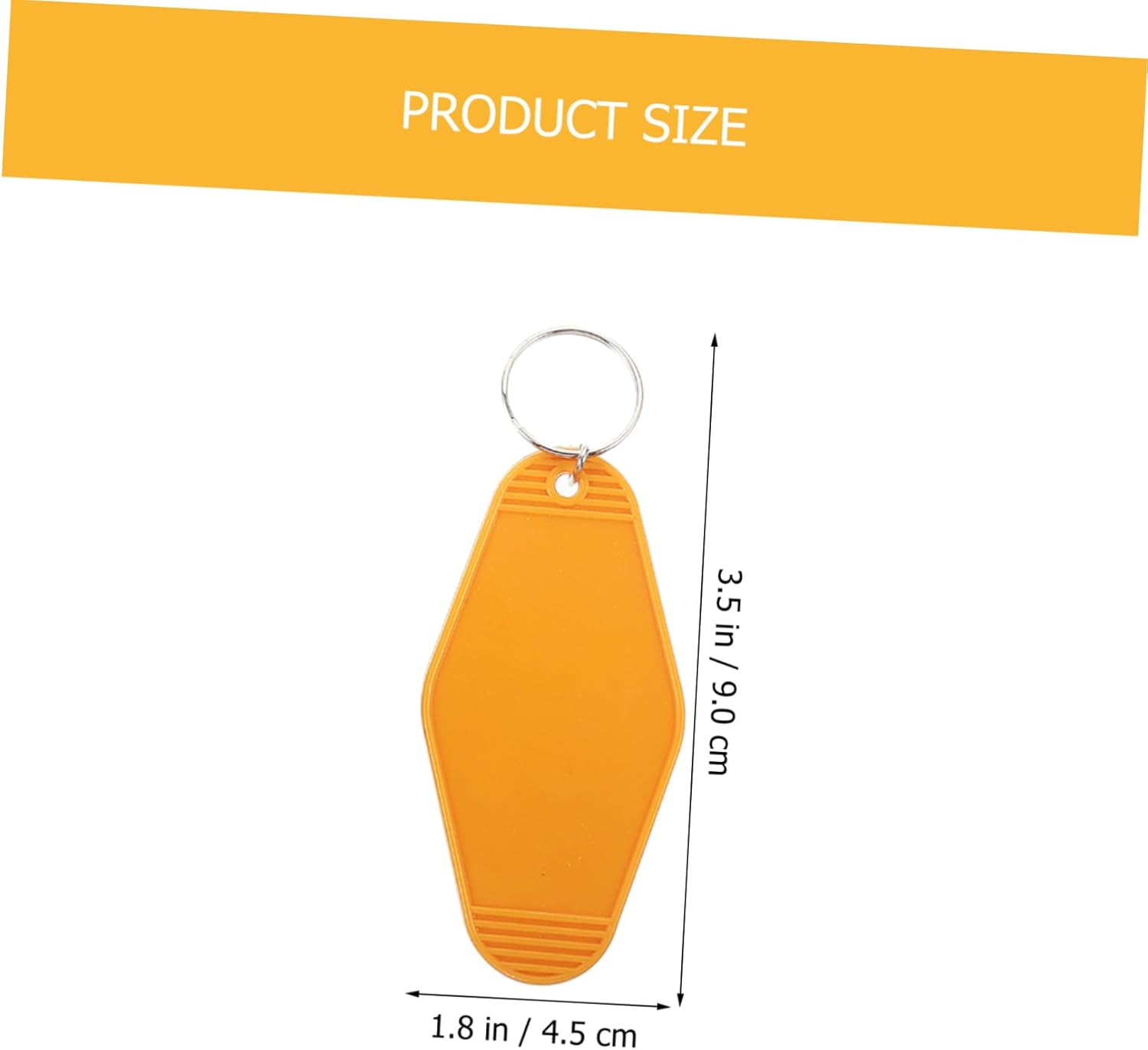 POPETPOP 20Pcs Plastic Blank Luggage Labels Keychain Tags Luggage Hanging Tags Backpack Keychain Blanks Random Color
