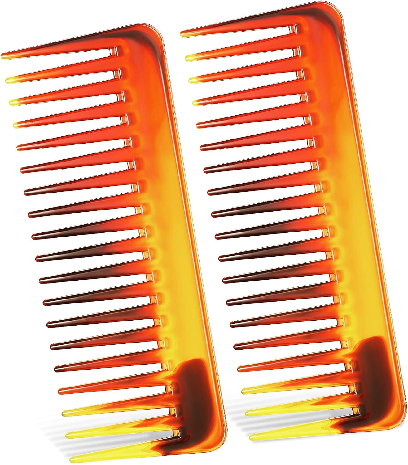 Patelai Wide Tooth Comb Large Hair Detangling Comb for Curly, Wet Dry Hair, No Handle Detangler Accessories(Cyan)