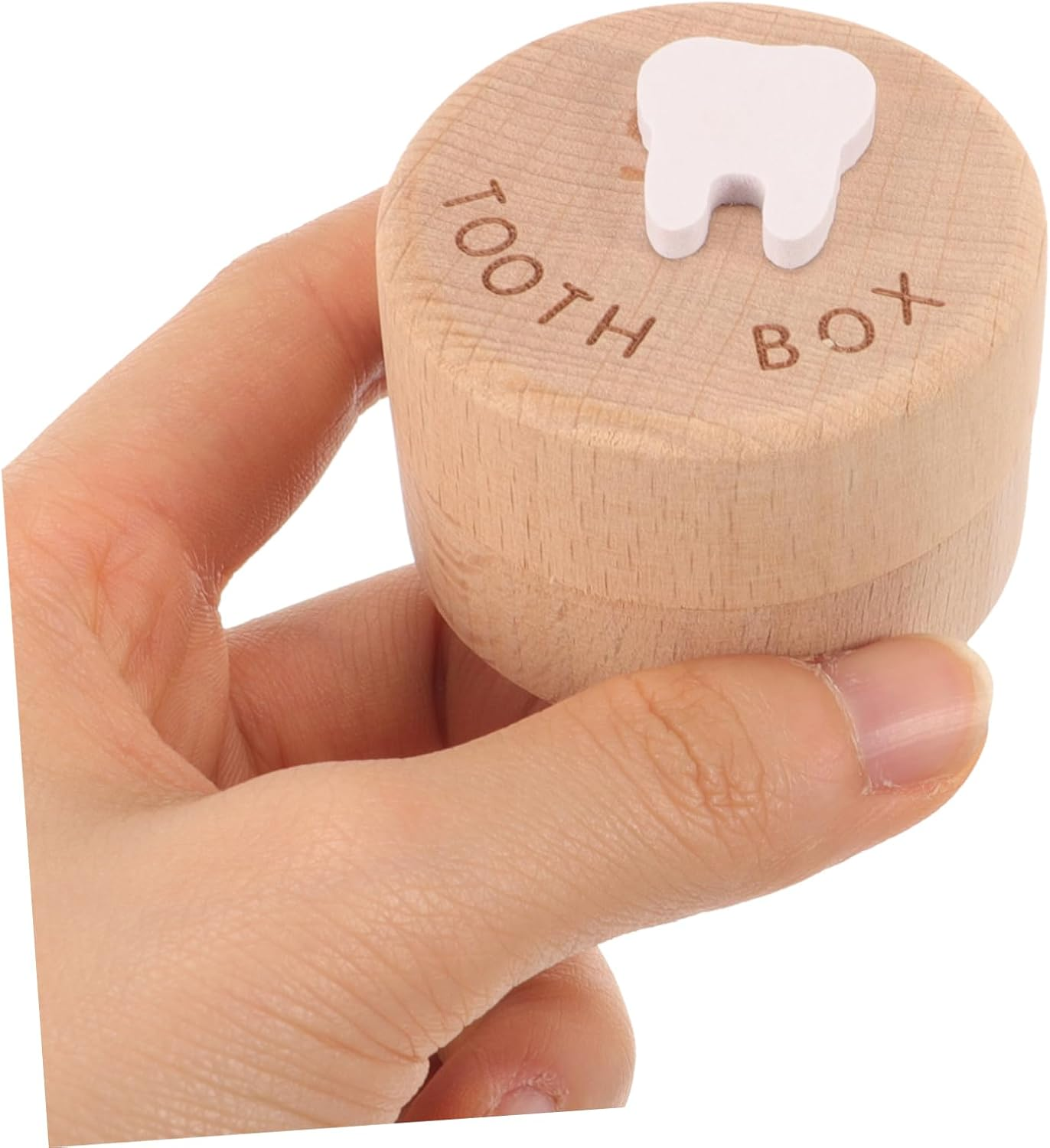 Deciduous Tooth Box Boys and Girls Tooth Holder Organizer Milestone Keepsake Box Storage Container image number 3