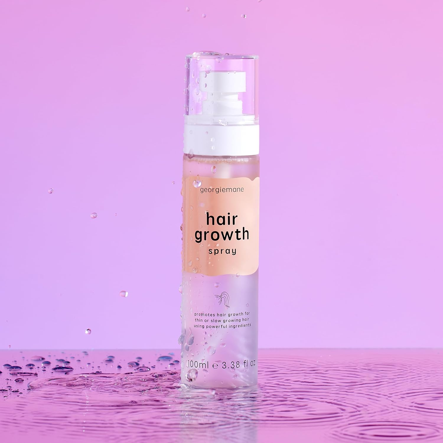 Georgiemane Hair Growth Spray 100Ml, Promotes Thicker & Longer Growth, No Nasty Ingredients, 100% Vegan & Cruelty Free image number 1