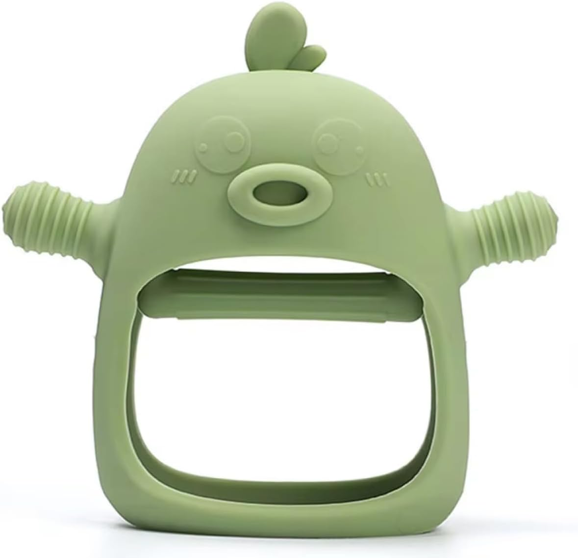 Yummy Baby Cute Chick Teething Mitten for Babies, Easy to Hold, No-Drop Design, Silicone Baby Teether Toys, Relief from Teething Pain, Nipple Shaped Chick Hands Comfort Gums (Mango Yellow)