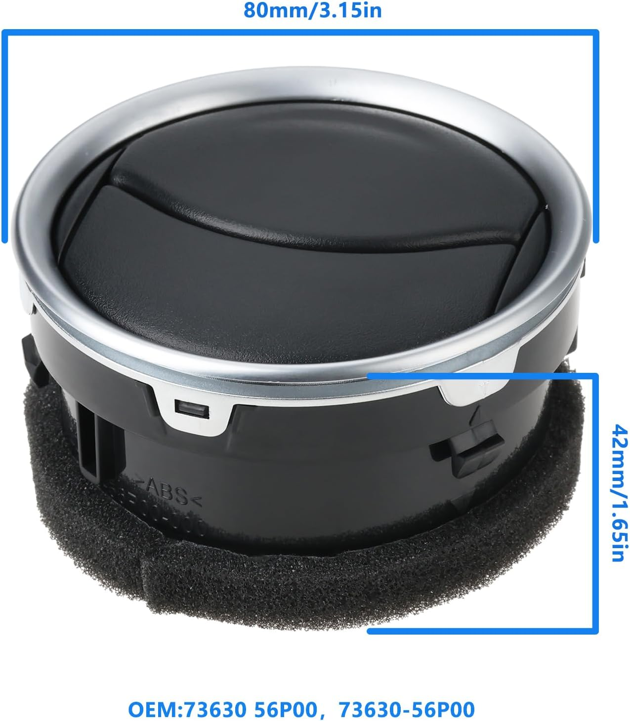 Car Air Conditioning Outlet Vent 73630-56P00 80Mm Compatible with Suzuki Vitara 2015-2021 image number 1