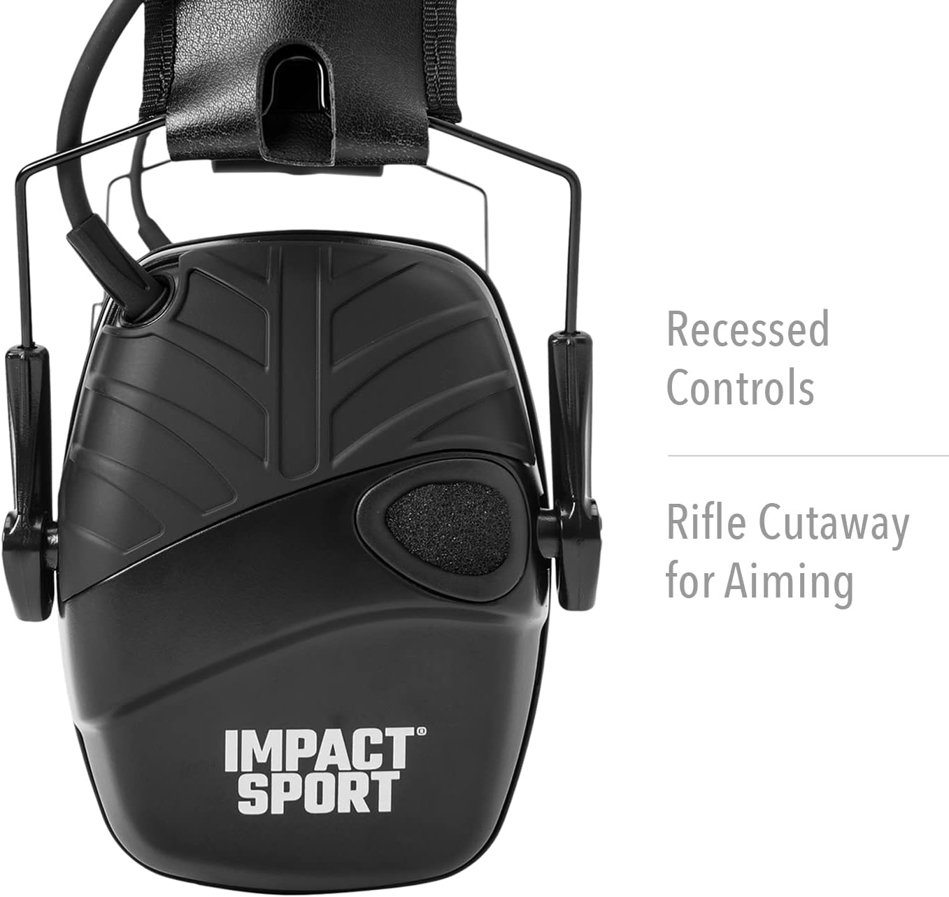 Howard Leight by Honeywell Impact Sport Sound Amplification Electronic Earmuff, Black image number 6