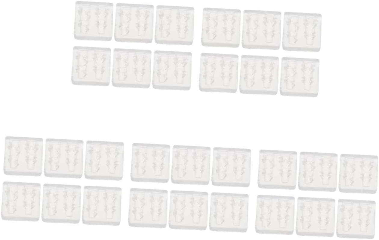 WOFASHPURET 30 Pcs Bow Silicone Mold for Nail Art Transparent Reusable Bowknot Stencil for DIY Resin Crafts Fast Resin Shaping Tool for Womens Fingertip Decoration image number 5