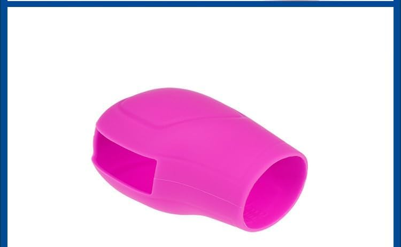 2 PCS Car Gear Shift Knob Cover, Elastic Silicone Anti-Slip Automatic Knob Gear Stick Protector, Universal Car Accessories Handbrake Shifter Cover for Men Women (Red, 8 * 5.6CM) image number 1