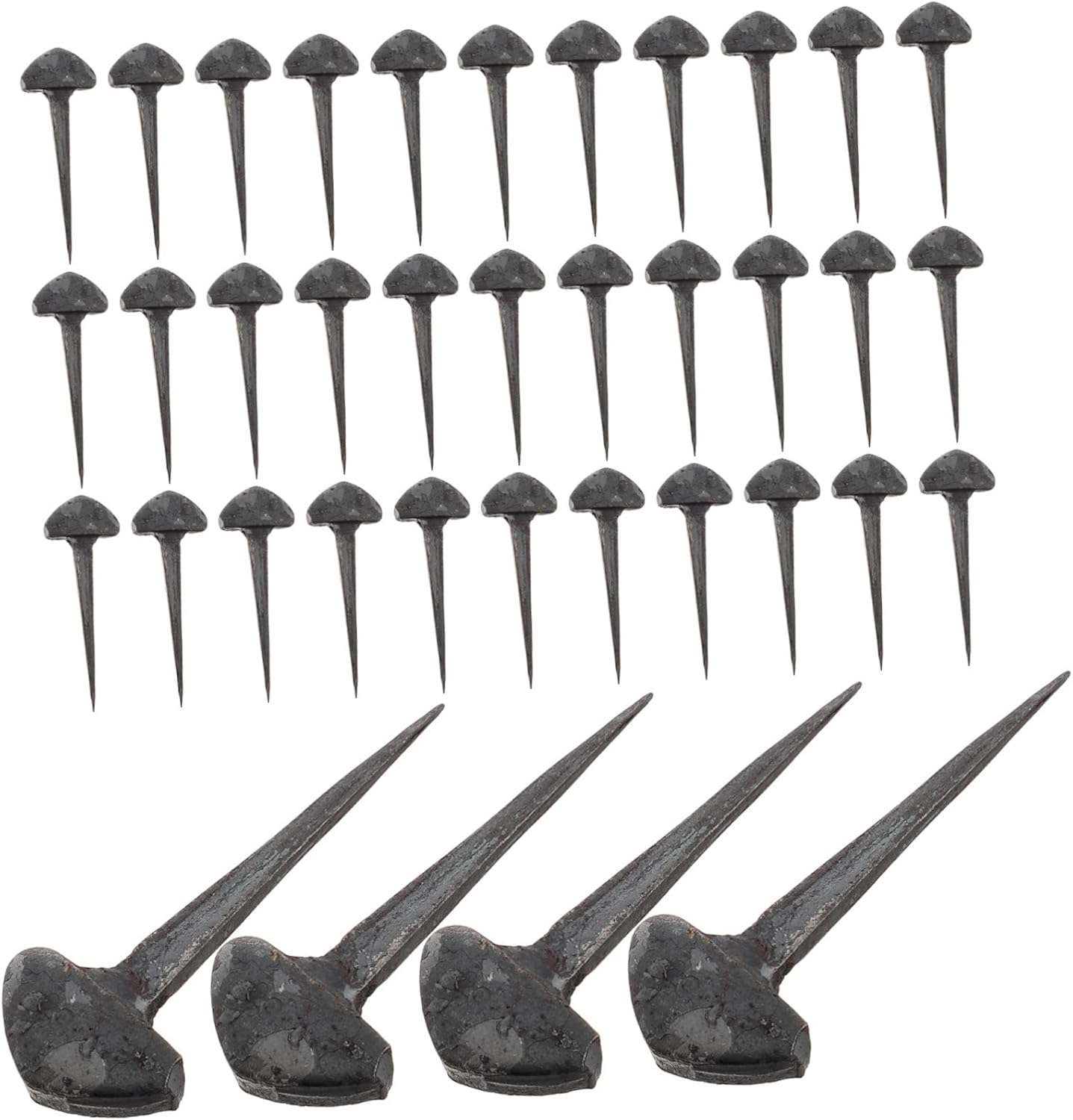 Yardwe 50Pcs Equestrian Hoof Nails Stable Horse Equipment Small Horse Equipment Horseshoe Tools for Horses Horseshoe Stakes Horseshoe Nail Horseshoe Mounting Accessories image number 4