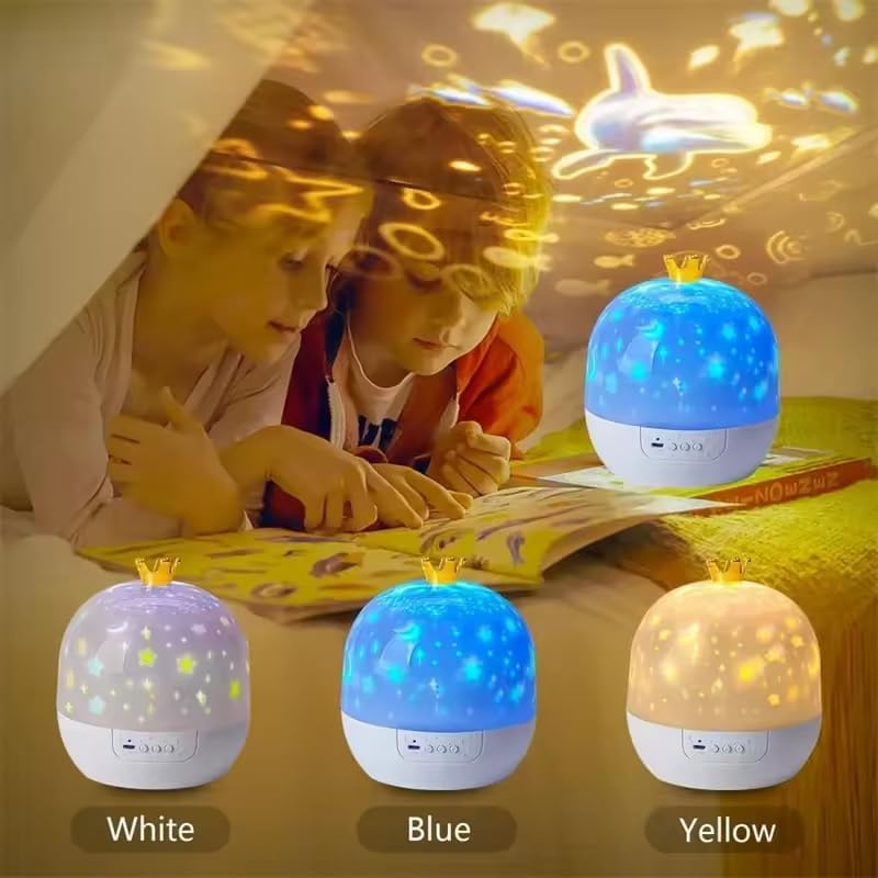 Night Light Projector with Star Galaxy Effect, 21 Film Sets, 360&deg; Rotation, Dimmable, Kids Room Ceiling Decor image number 2