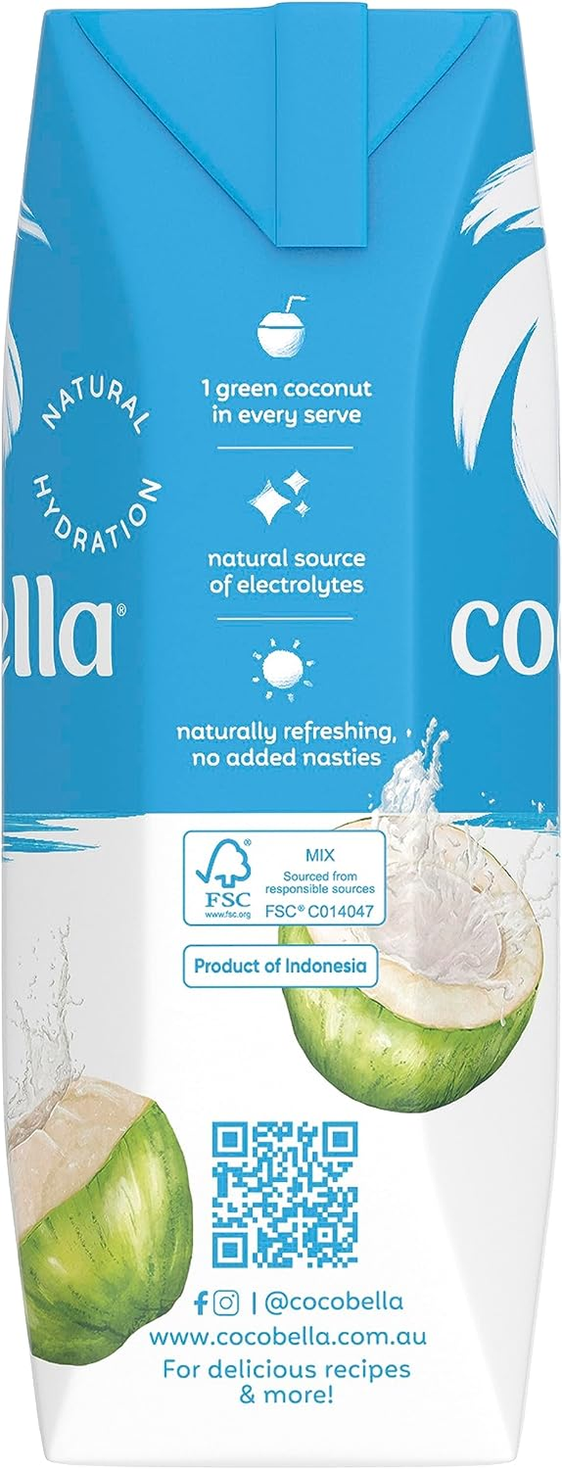 Cocobella 250Ml Straight Up, 12 X 250 Ml