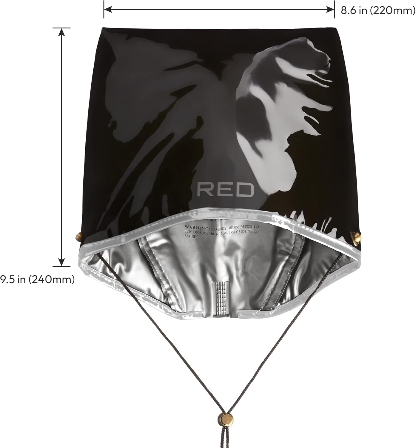 RED by Kiss Conditioning Heat Cap - Deep Conditioning and Hair Repair Treatment at Home for All Hair Types Straight, Curly, Wavy, Thick, or Fine Hair. Use for Dry, Fuzzy, Damaged, Died Hair image number 2