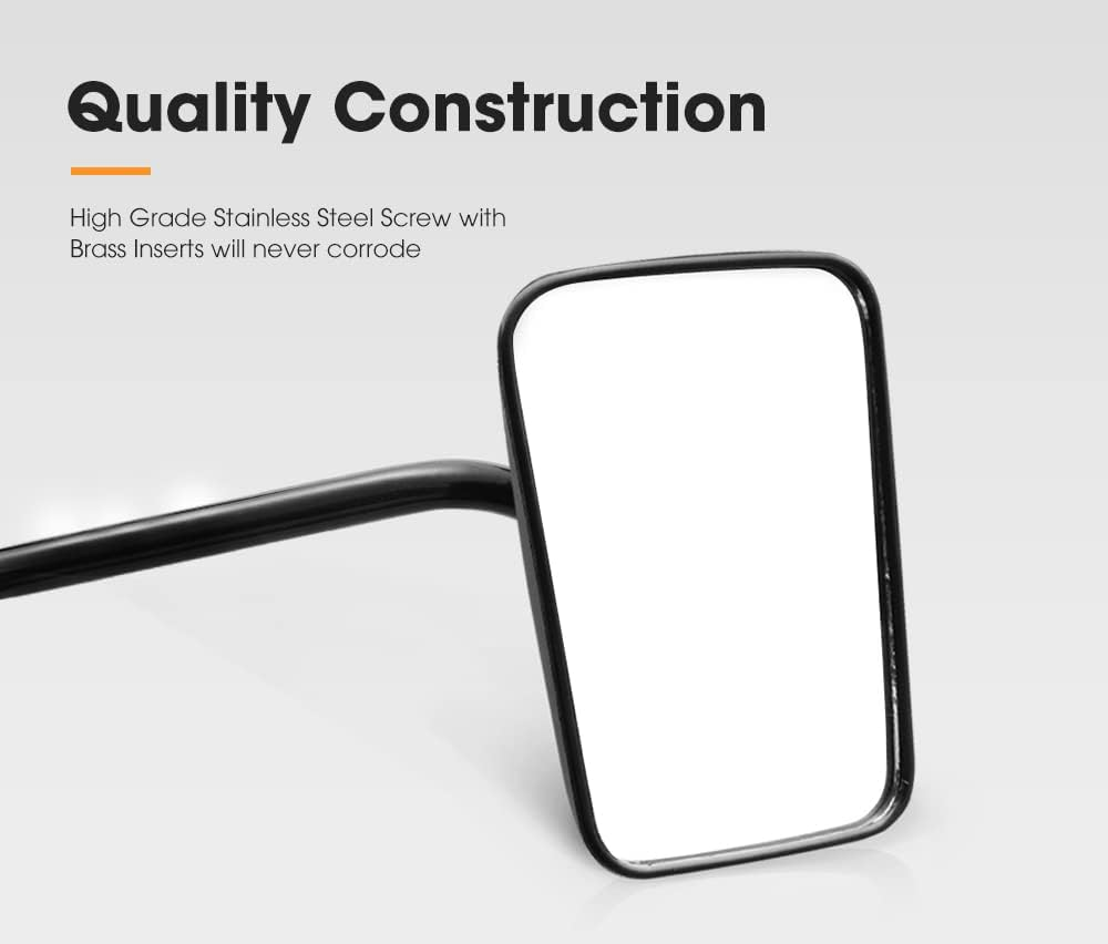 San Hima Pair Towing Mirrors Universal Multi Fit Clamp on 4X4 Caravan Trailer image number 2