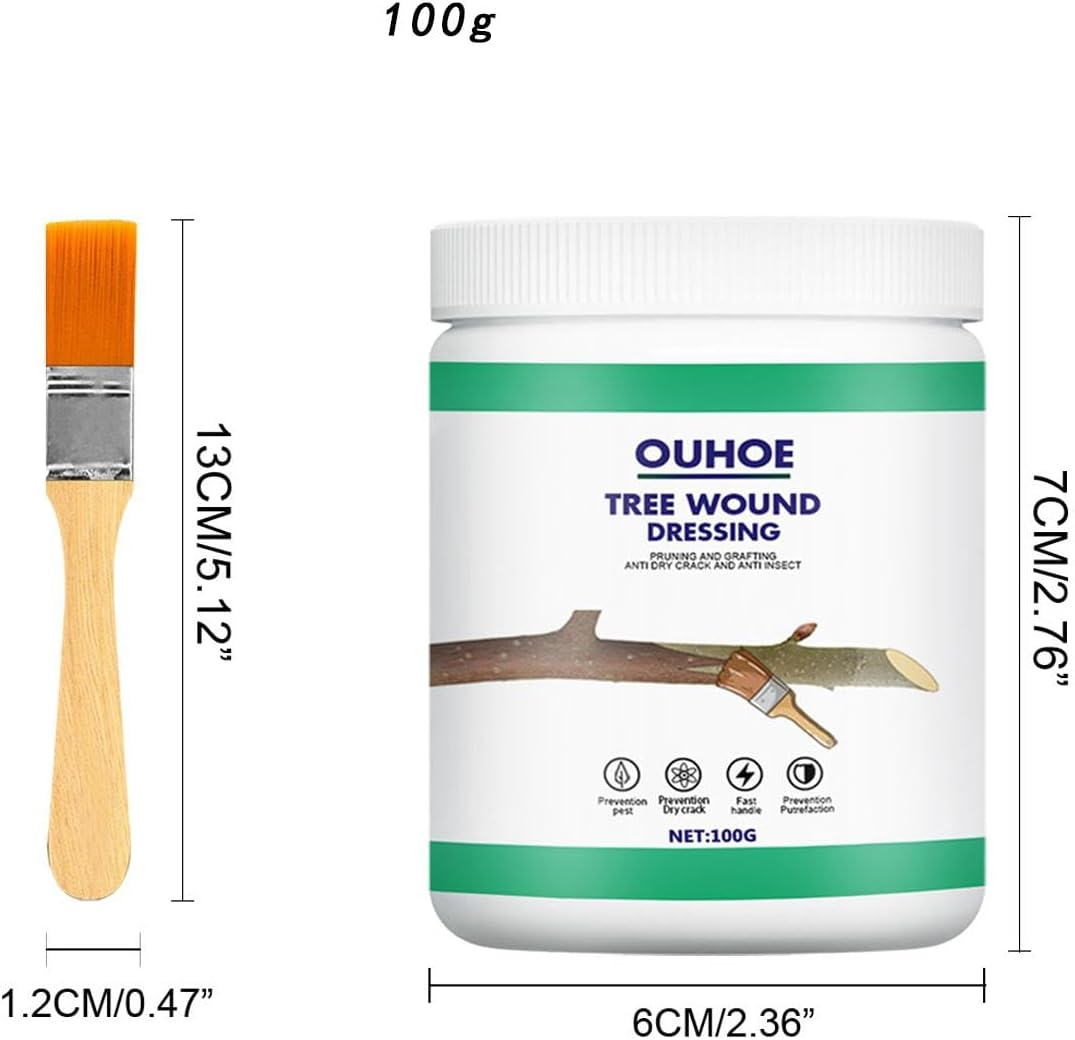 JISADER Tree Wound Sealer Tree Repair Garden Supplies Compound Sealer Multipurpose Portable for Branch Pruning Gardening Grafting image number 5