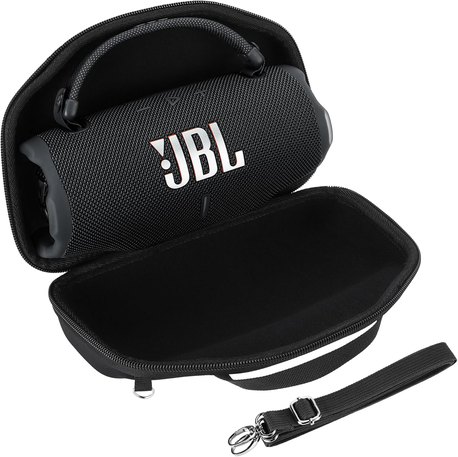 Lebakort Hard Case Compatible with JBL Charge 6 Waterproof Speaker, Black Case, Charge 6 Case