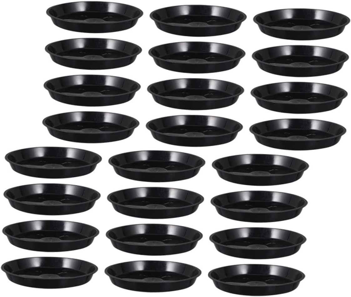 25Pcs Plastic Flowerpot Bases Plant Pot Trays Slip Water Trays for Gardening image number 5