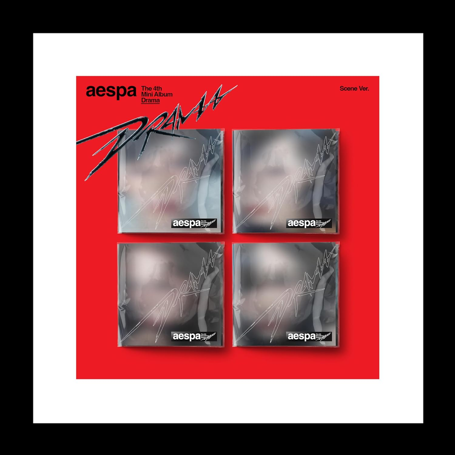 Aespa Drama 4Th Mini Album Scene KARINA Version Cd+5P Postcard+1Ea Sticker+1P Photocard+Tracking Sealed image number 4