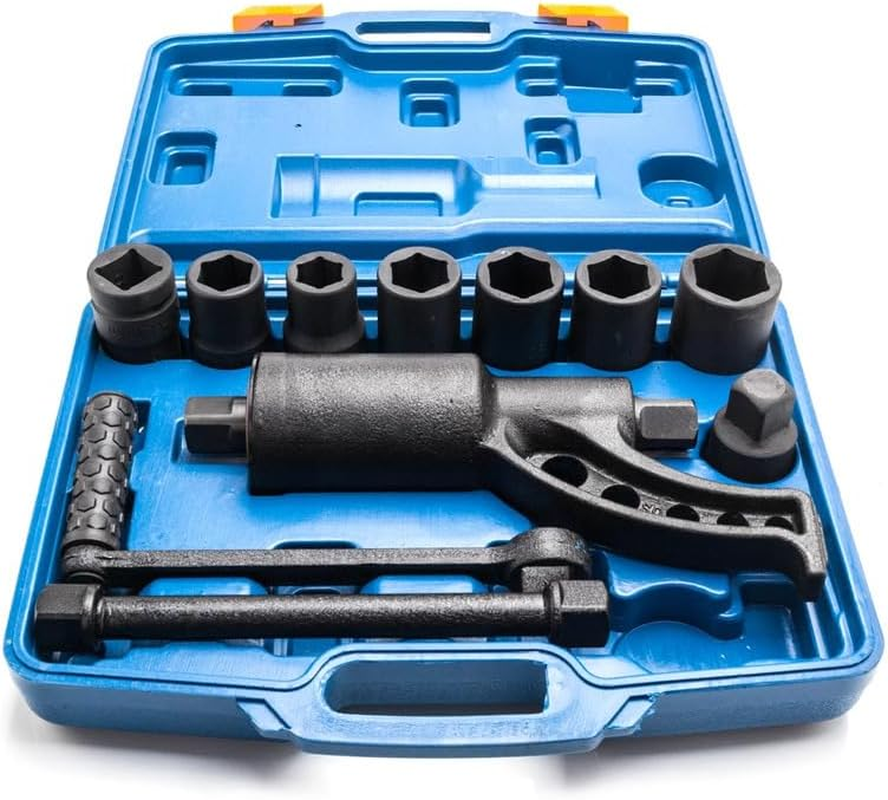 1" Drive Torque Multiplier Hand Lug Wrench Wheel Nut Remover 1-58 Ratio 8 Sockets image number 3