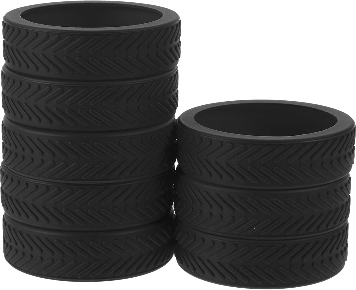 Healvian 8Pcs Travel Suitcase Wheels Covers Rubber Luggage Wheel Covers Suitcase Wheel Protectors image number 2