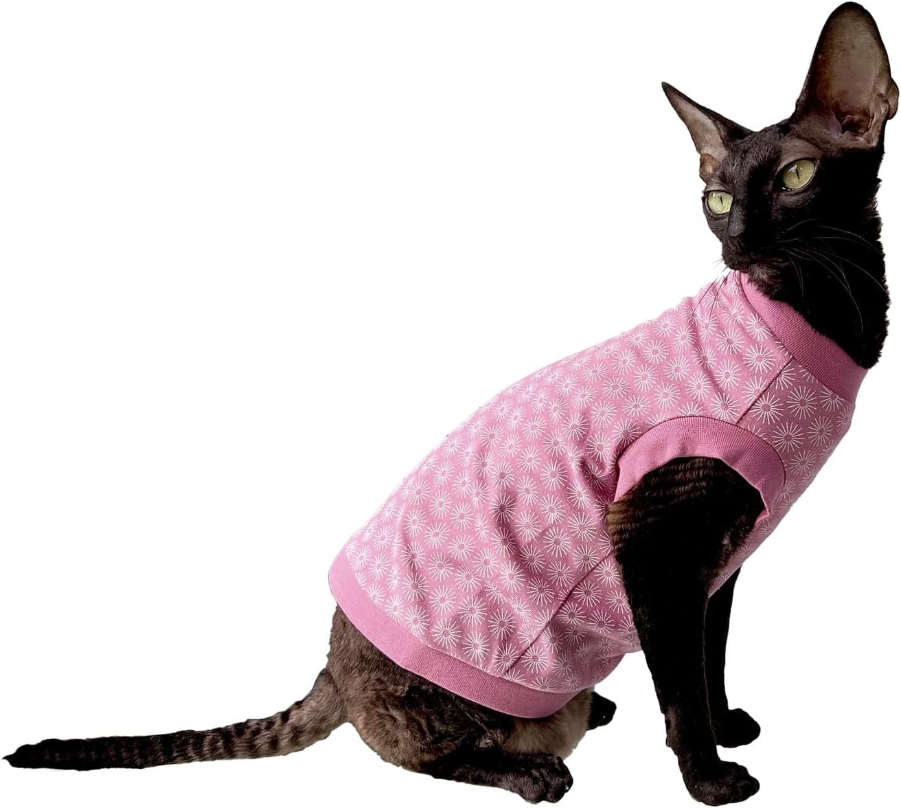 Kotomoda Cat'S T-Shirt Pink Spring for Sphynx and Naked Cats (X-Large) image number 5