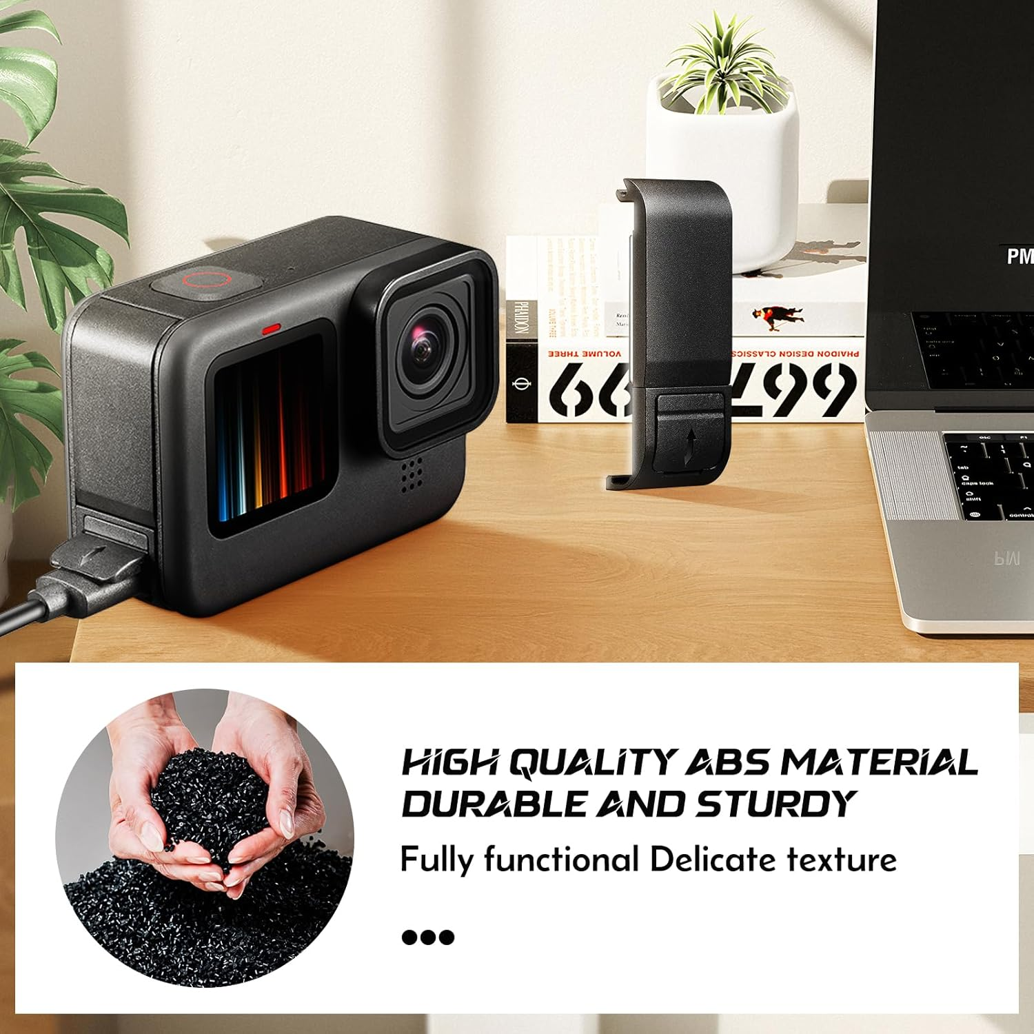 Powerful Replacement Side Door Battery Cover for Gopro Hero 9/10/11/12 Full Protection Side Door Case