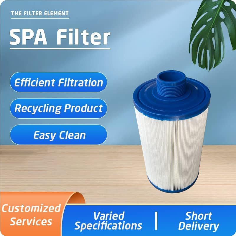 Malaka Hot Tub Filter Cartridge Compatible with C400, 205 X 125 Mm, Closed Flat Top, with 46.5Mm MPT Thread, 2-Pack image number 6