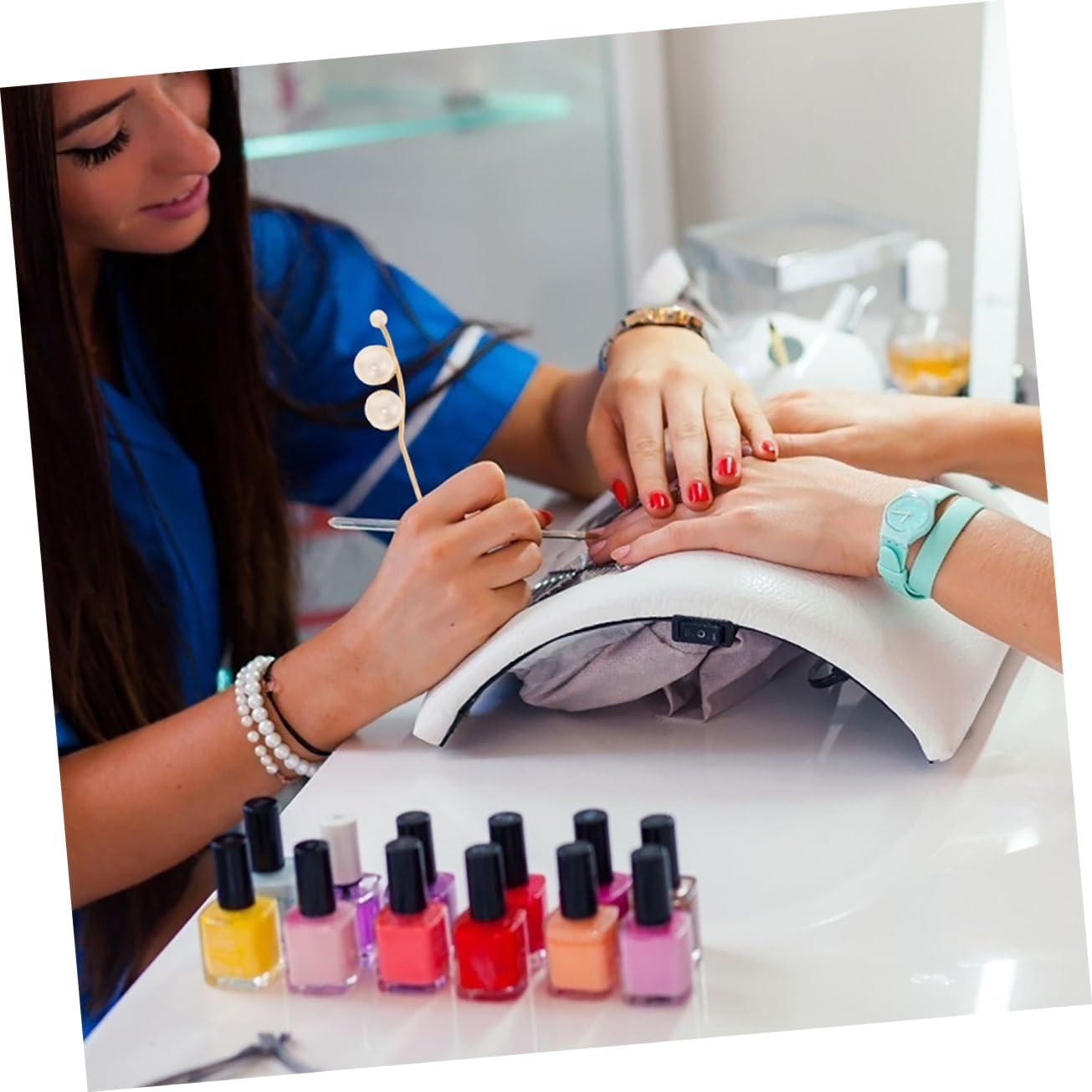 PENIKOKO 2Pcs Nail Art Stirring Rods Manicure Tool for Gel Powder and Easy to Clean Japanese Nail Art Stirring Spoons Essential for Professionals and Enthusiasts image number 3