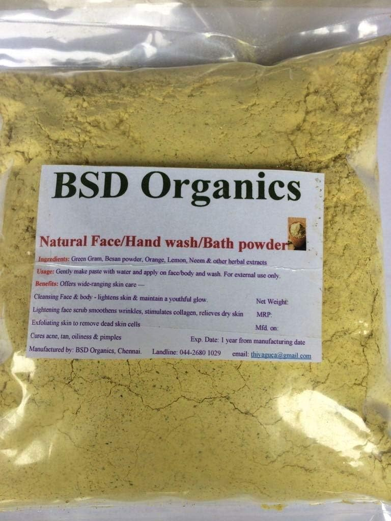 BSD Organics Natural Herbal Hand Wash Powder - 100 Gms