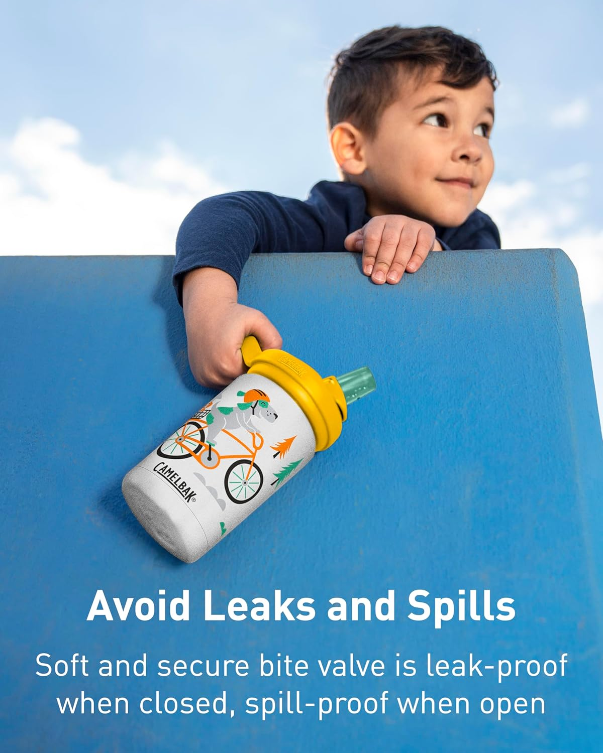 Camelbak Eddy+ Kid'S Vacuum Insulated Stainless Steel Water Bottle, School of Sharks - Multicolor image number 5