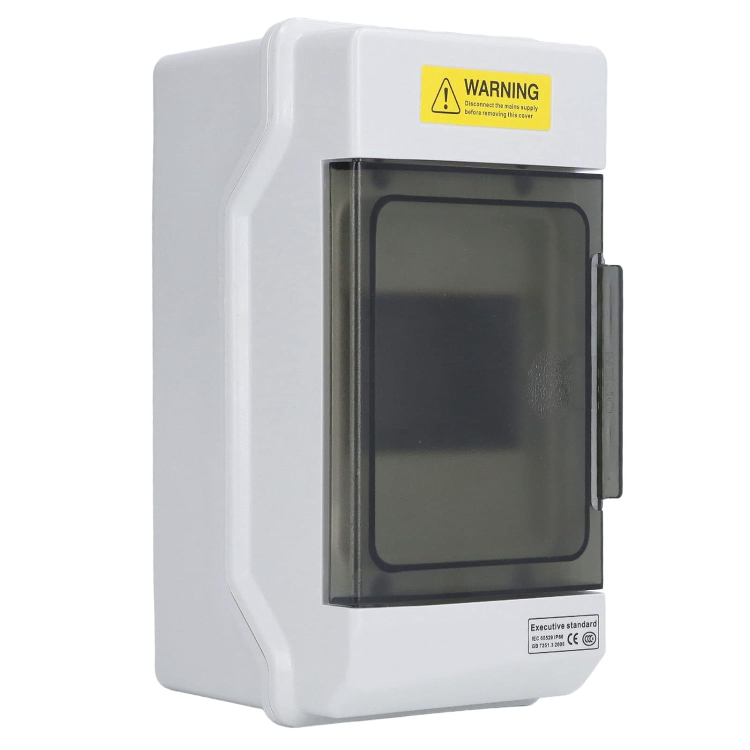 Waterproof Plastic Distribution Box 4 Way Transparent Cover DIN Rail Mount Indoor Outdoor Communication Equipment image number 2