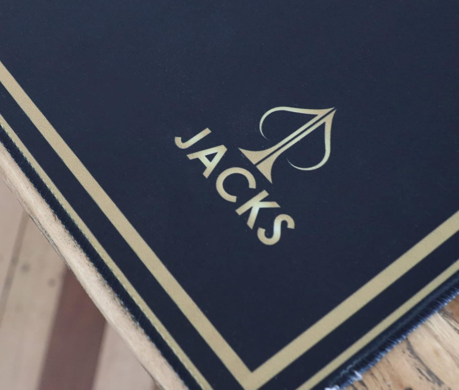 Club Noir Texas Hold'Em Poker Mat | Black Gold, Large 180X90 Cm, Card Spots, Carry Bag, Premium Gaming Essential image number 6