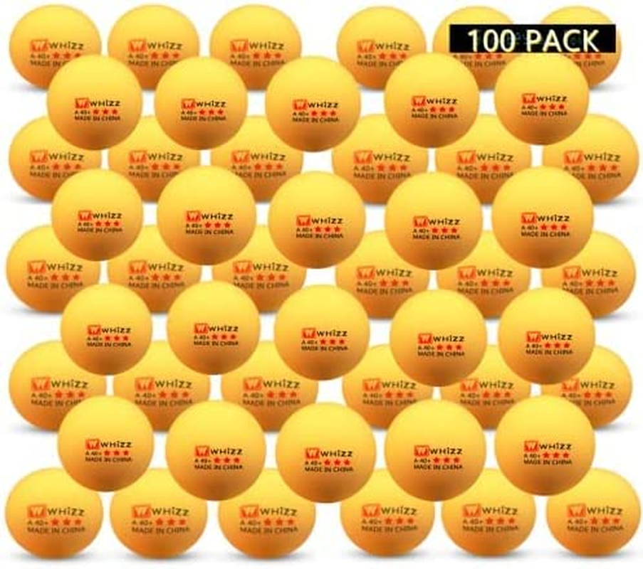 100Pc Ping Pong Balls, 2.8G A40+Mm ABS New Material 3 Star Jointless Professional Ping Pong Balls Orange 100 Pack Advanced Table Tennis Training Balls for Sport Competition