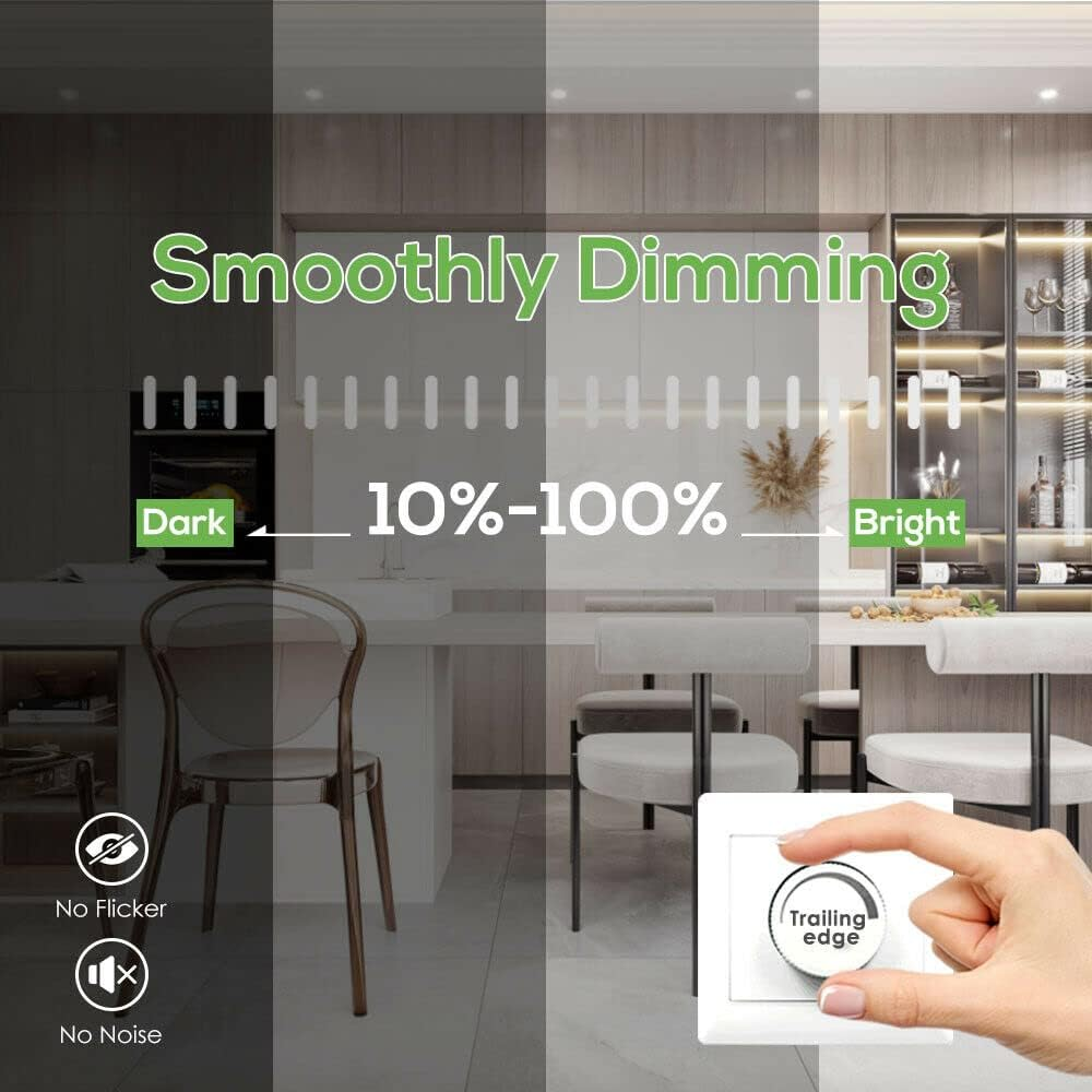 ALUSSO LED Recessed Ceiling Spotlights 12W Ultra Slim CCT Downlights Dimmable IP44, 3 Lighting Colors Adjustable 3000K 4000K 5700K,Cutout 90-100Mm,White,Pack of 10,AUS Plug image number 4