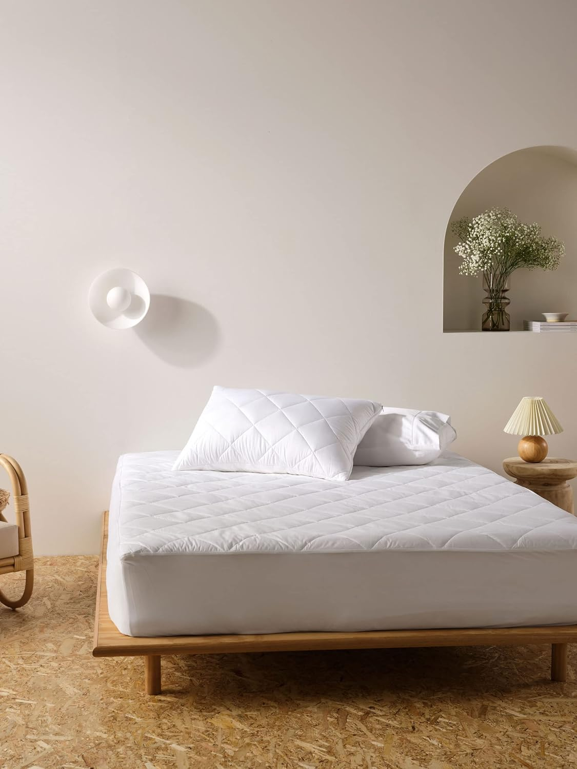 Linen House Bamboo Mattress Protector, Long Single Bed image number 1