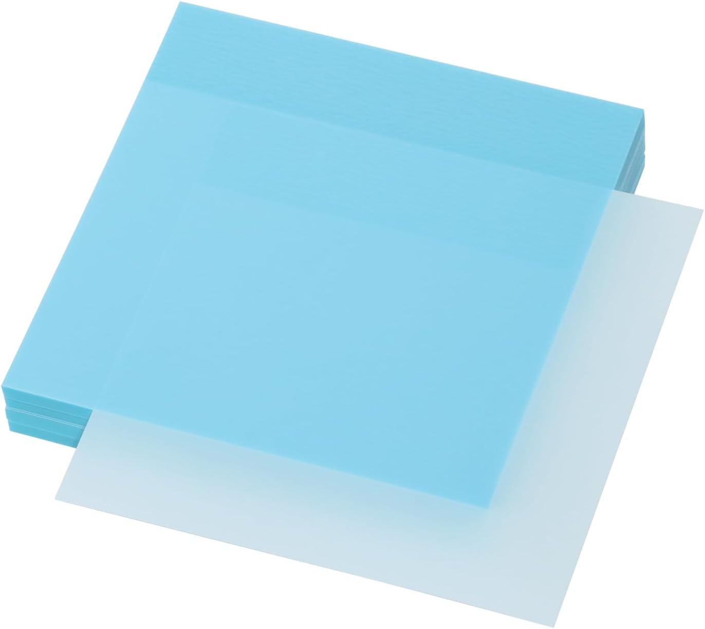 ONLYKXY 4 Pack Transparent Sticky Notes 3X3In Waterproof Self-Stick Book Tabs 200 Sheets PET Markers Sticky Notes Pad (Light Pink)