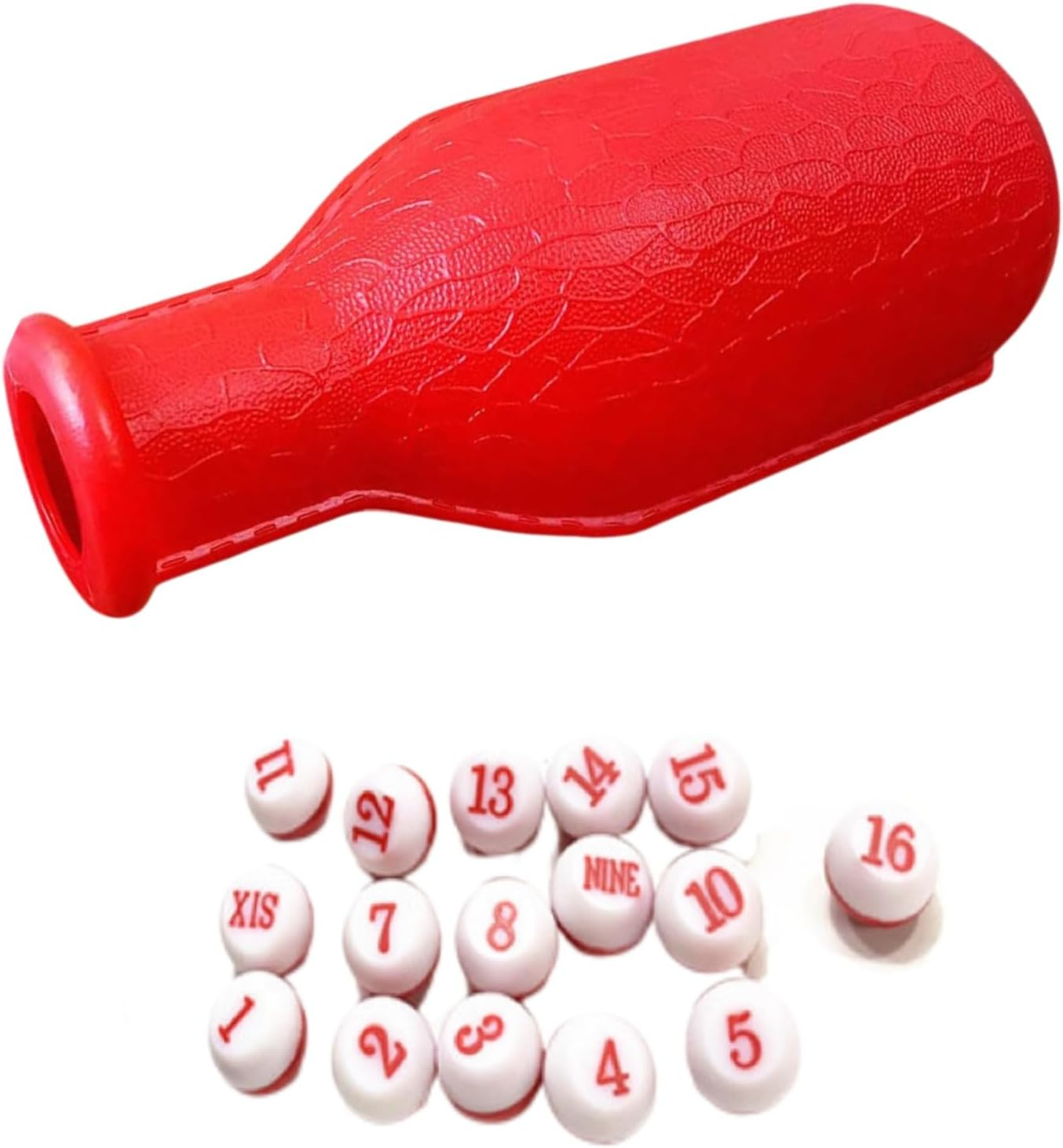 16 Billiards Digital Dice and Billiard Dice Bottle Kit Red Billiard Game Kelly Pool Shaker Bottle with Standard 16 Numbered Tally Balls Peas Billiard Accessories image number 6