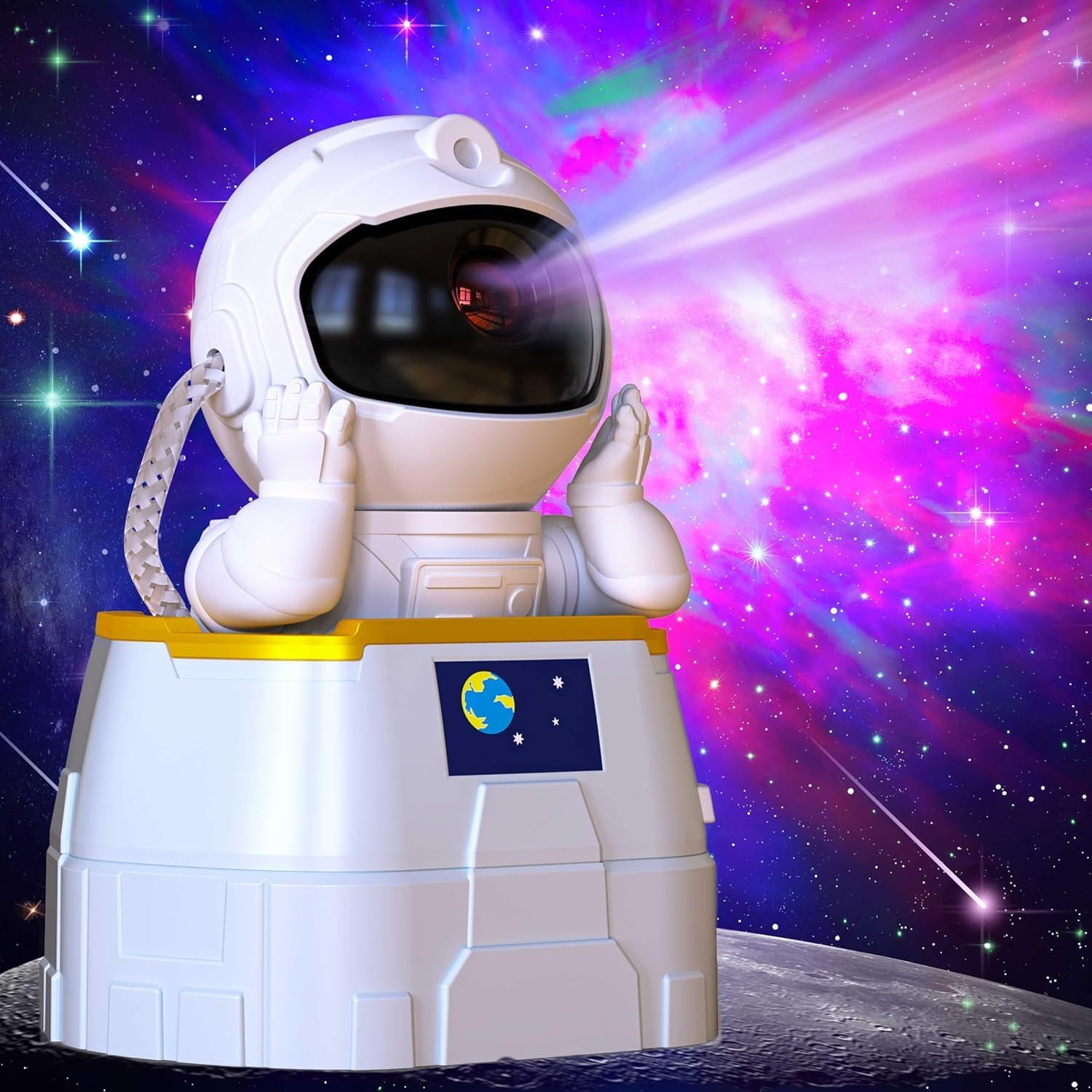 【2 In1】 Jellyfish Galaxy Light Projector for Bedroom Decor, Night Light for Kids Room Decor, Star Projector,Cute Lamp, Remote Control & Timer,Ceiling Night Light Projector for Birthday