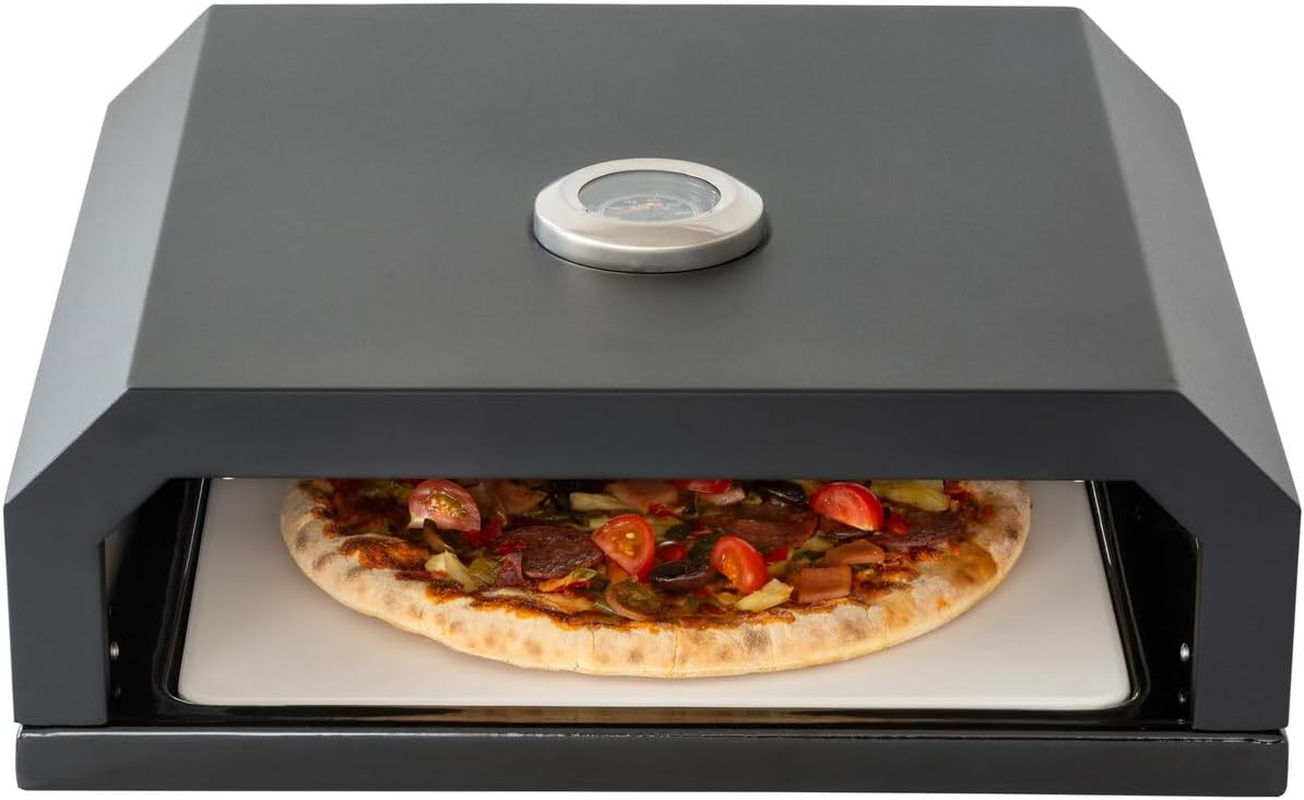 Healthy Choice Hacienda Pizza Oven Box with Built-In Thermometer - Transform Your BBQ into a Perfect Pizza Oven, Even Heat Distribution, Crispy Crusts, Artisanal Breads, User-Friendly Operation image number 4