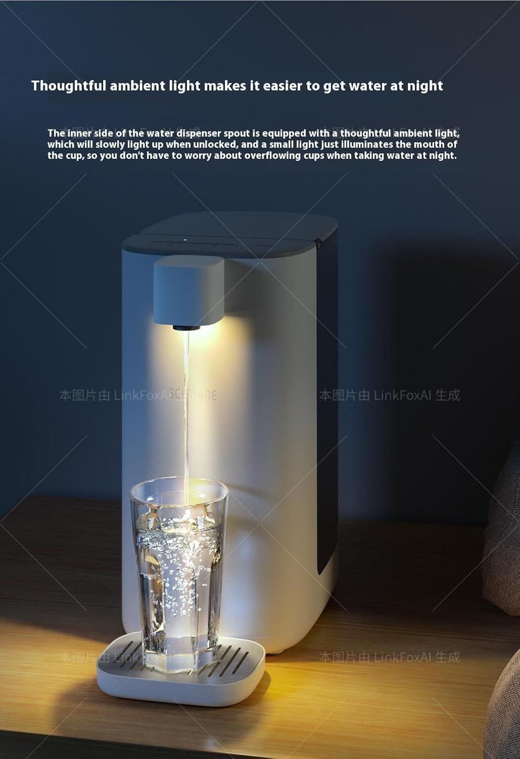 ◉ 3L Instant Hot Water Dispenser, 4 Adjustable Temps Quick Heat, Electric Water Boiler with Water Shortage Warning, Portable Electric Kettle with Safety Lock with Light | Hot Tea Coffe image number 5