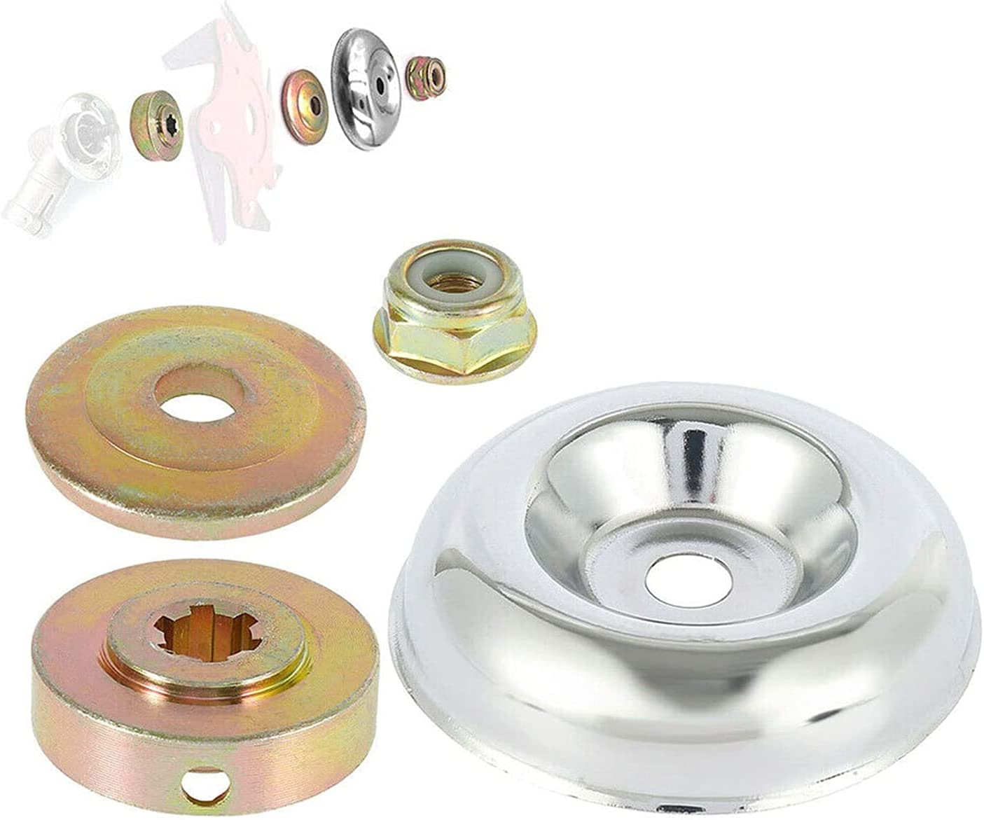 LALOCAPEYO Outdoor Trimmer Head Adaptors Kit Lawn Mower Universal IYKY Durable Professional Manufacture Superb Craftsmanship Brush Cutter Blade Adapter for Lawn Mower image number 4