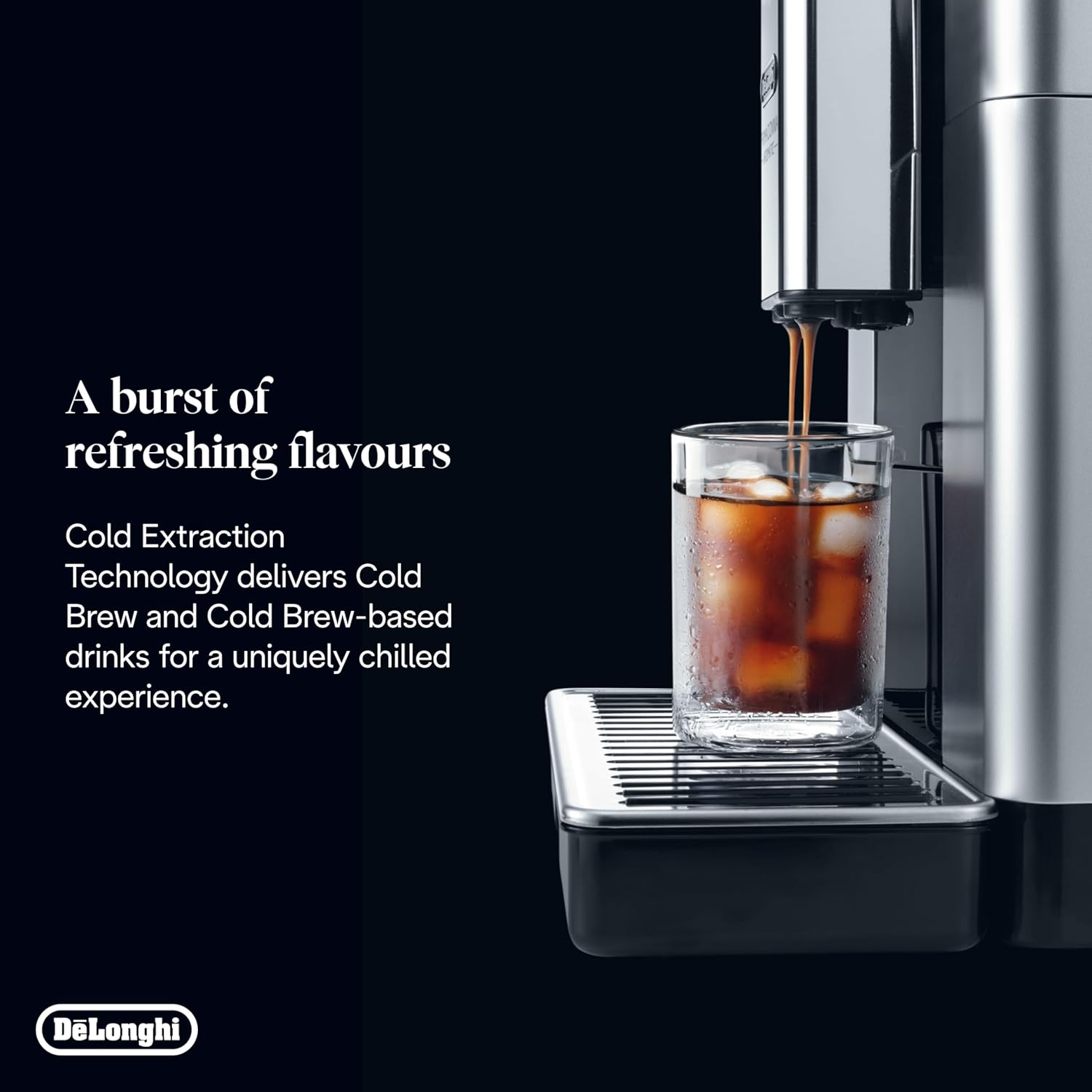 De'Longhi Primadonna Aromatic ECAM630.75.TM, Automatic Bean to Cup Coffee Machine, Stainless Steel, Cold Brew, Hot & Cool Milk Foam, 3.5'' TFT Display, Titanium/Black image number 5