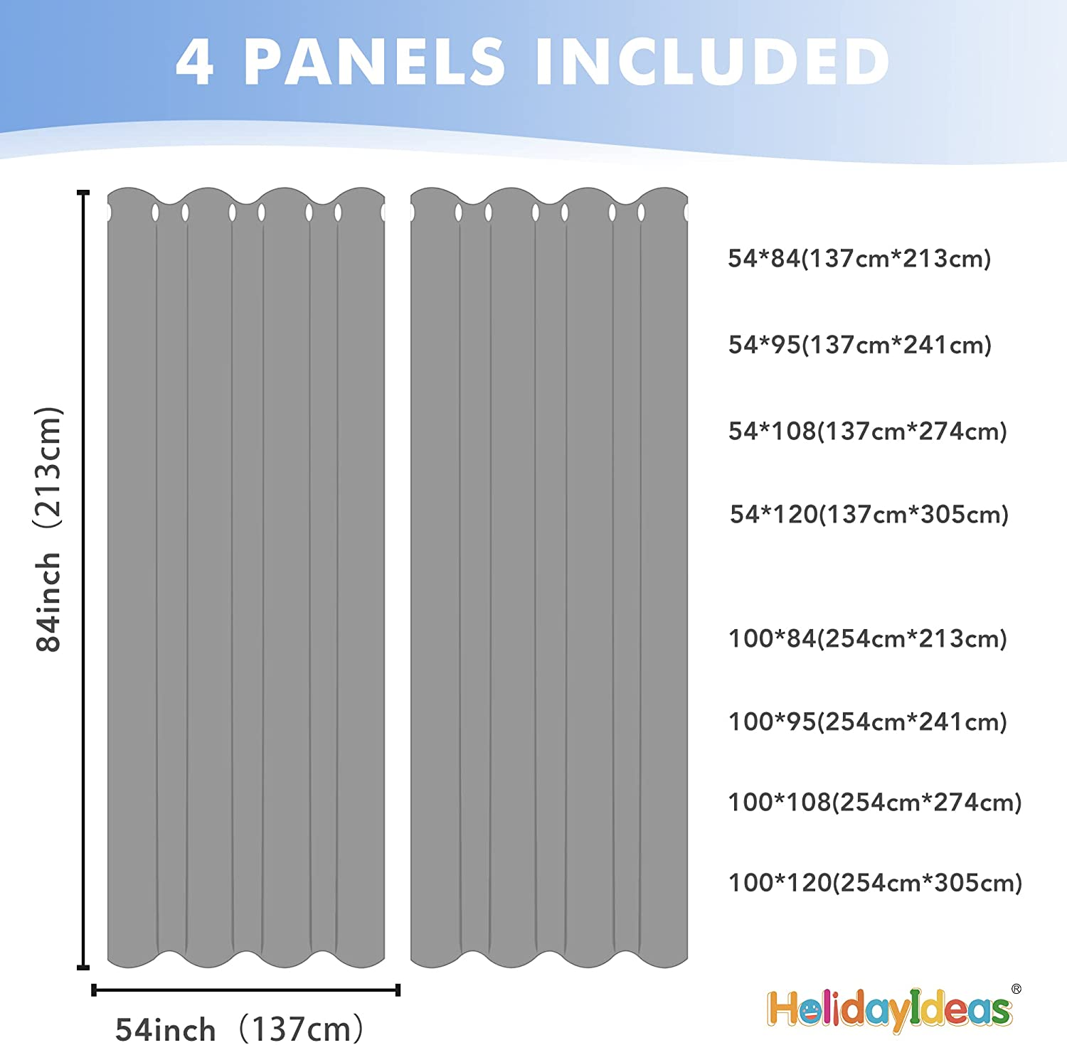 Holidayideas White Outdoor Sheer Curtains for Patio Waterproof, 4 Panels - 100 X 108 Inch - Extra Wide Voile outside Curtains Light Filtering Grommet Drapes for Front Porch, Gazebo, Pergola, Backyard image number 1